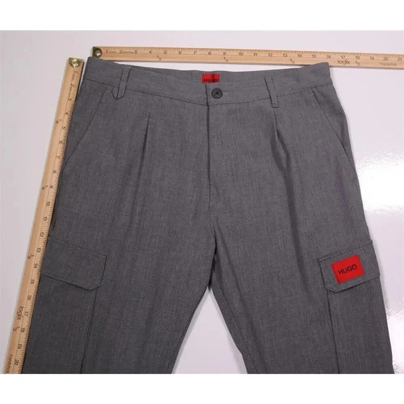 Hugo Boss Current Glavin Light Gray Tapered Fit Joggers Cargo Pants 30 - Picture 7 of 12